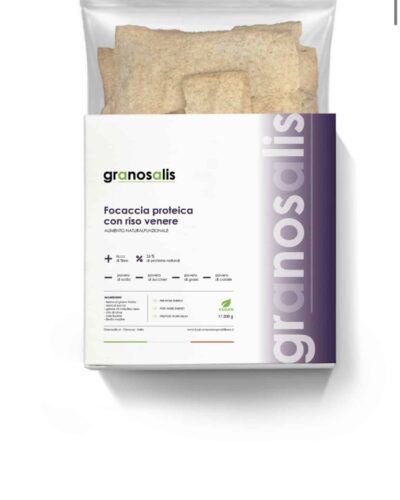 Granosalis Focaccia Proteica con Riso Venere 200g